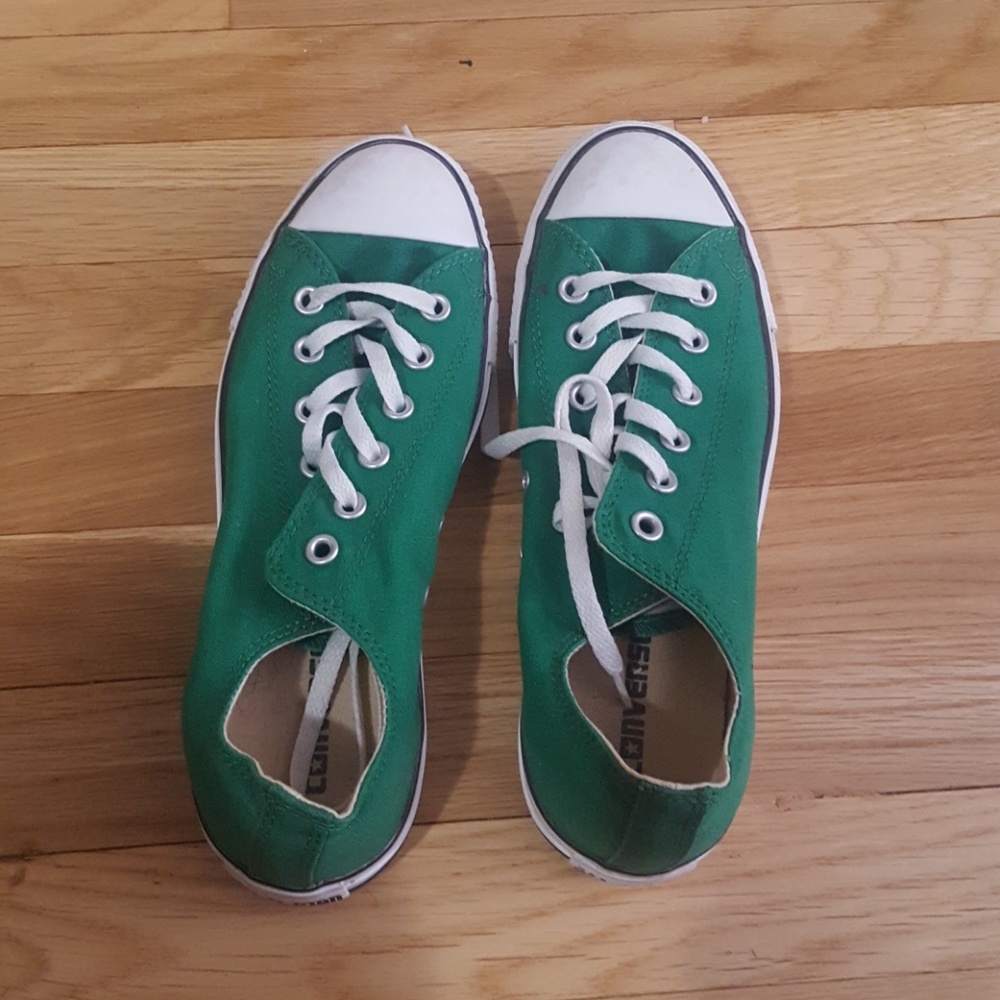 Dark green Converse